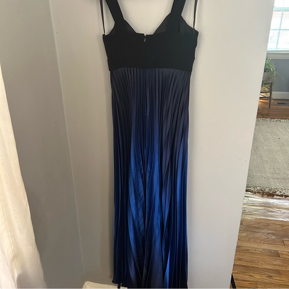Cache blue/black ombré pleated gown Y2K size 4 - Picture 8 of 8
